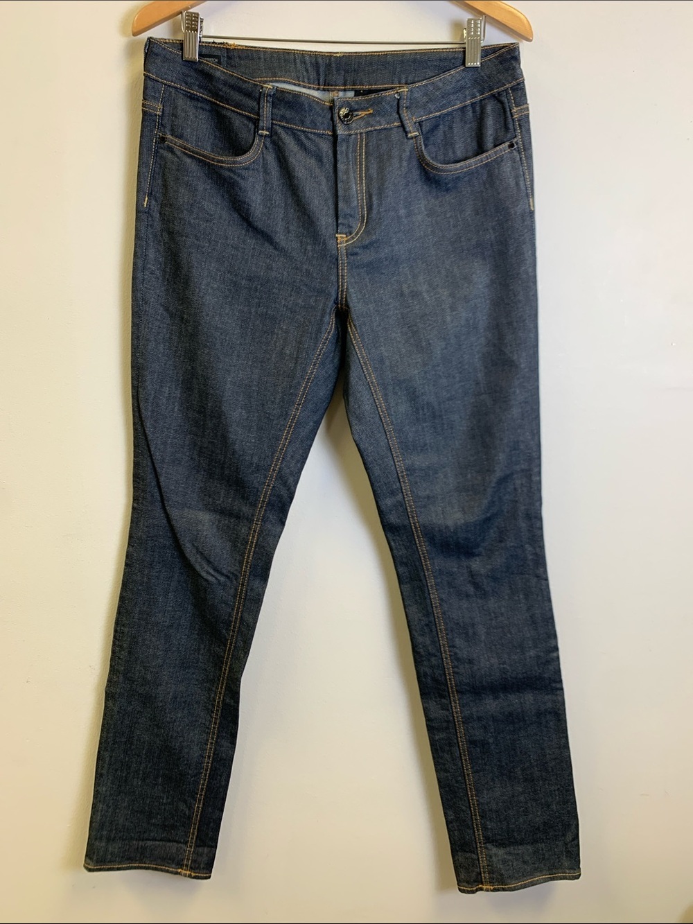 Buffalo David Bitton Dark Indigo Jeans with Contrast Stitching